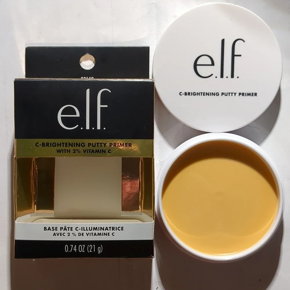 e.l.f. C-Brightening Primer & Brow Cream Espresso & I Dew Care Lip Mask - Picture 2 of 6
